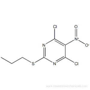 Pyrimidine, 4,6-dichloro-5-nitro-2-(propylthio)- CAS 145783-14-8 